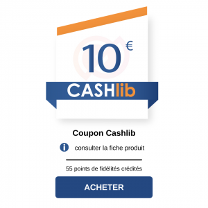 acheter coupon cashlib 10€